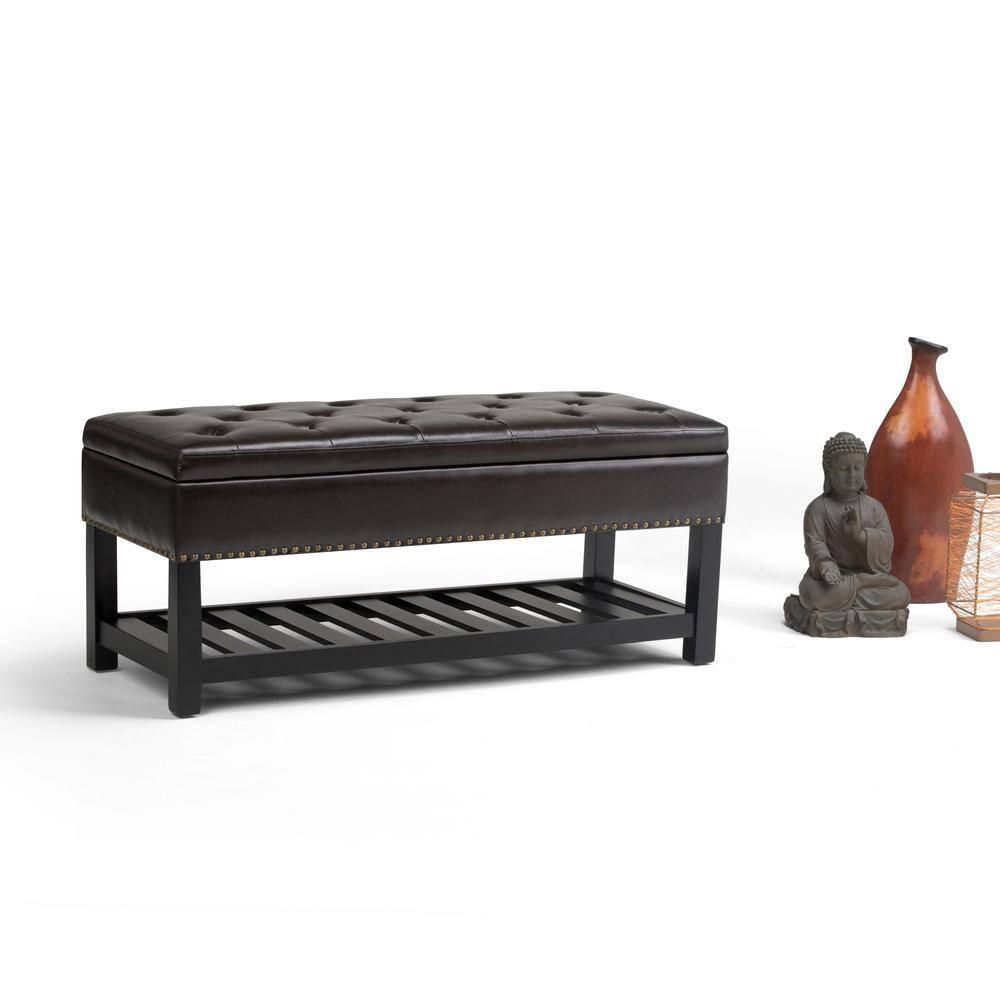 Lomond Faux Leather Upholstered Storage Bench