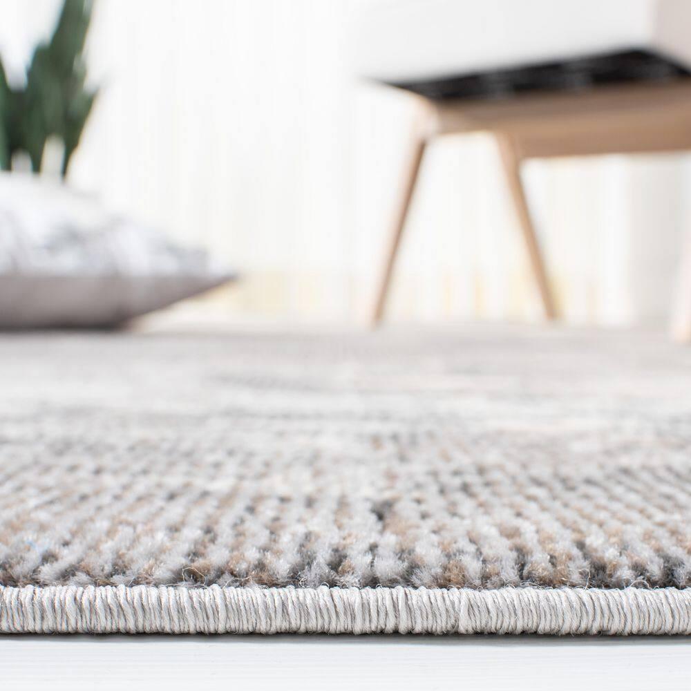 Madison MAD425 Power Loomed Indoor Area Rug - Grey/Beige - 4'x6' - Safavieh