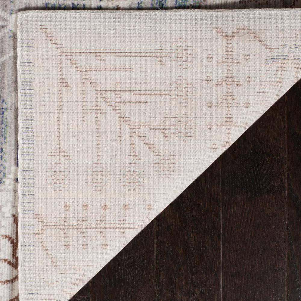 Gray Rectangular 8' x 10' Reversible Synthetic Rug