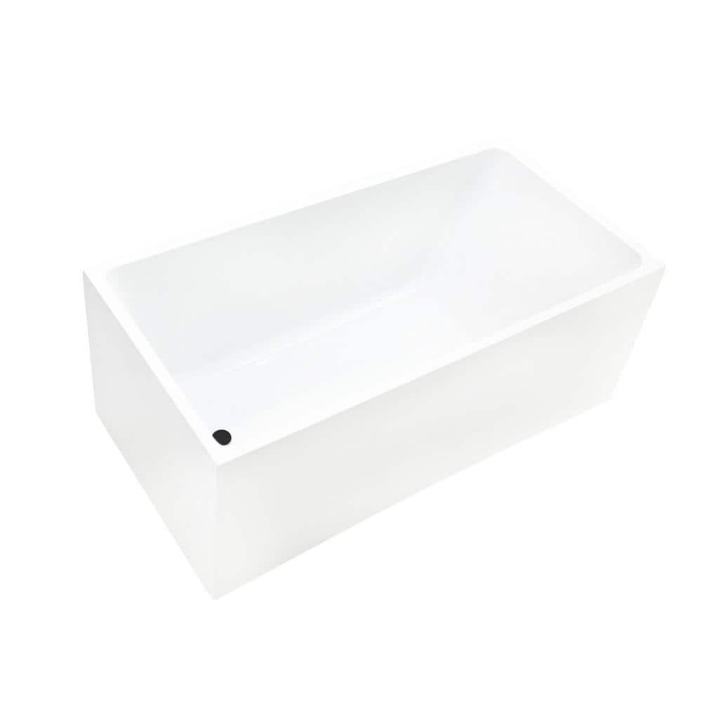 47" x 29" Freestanding Soaking Acrylic Bathtub