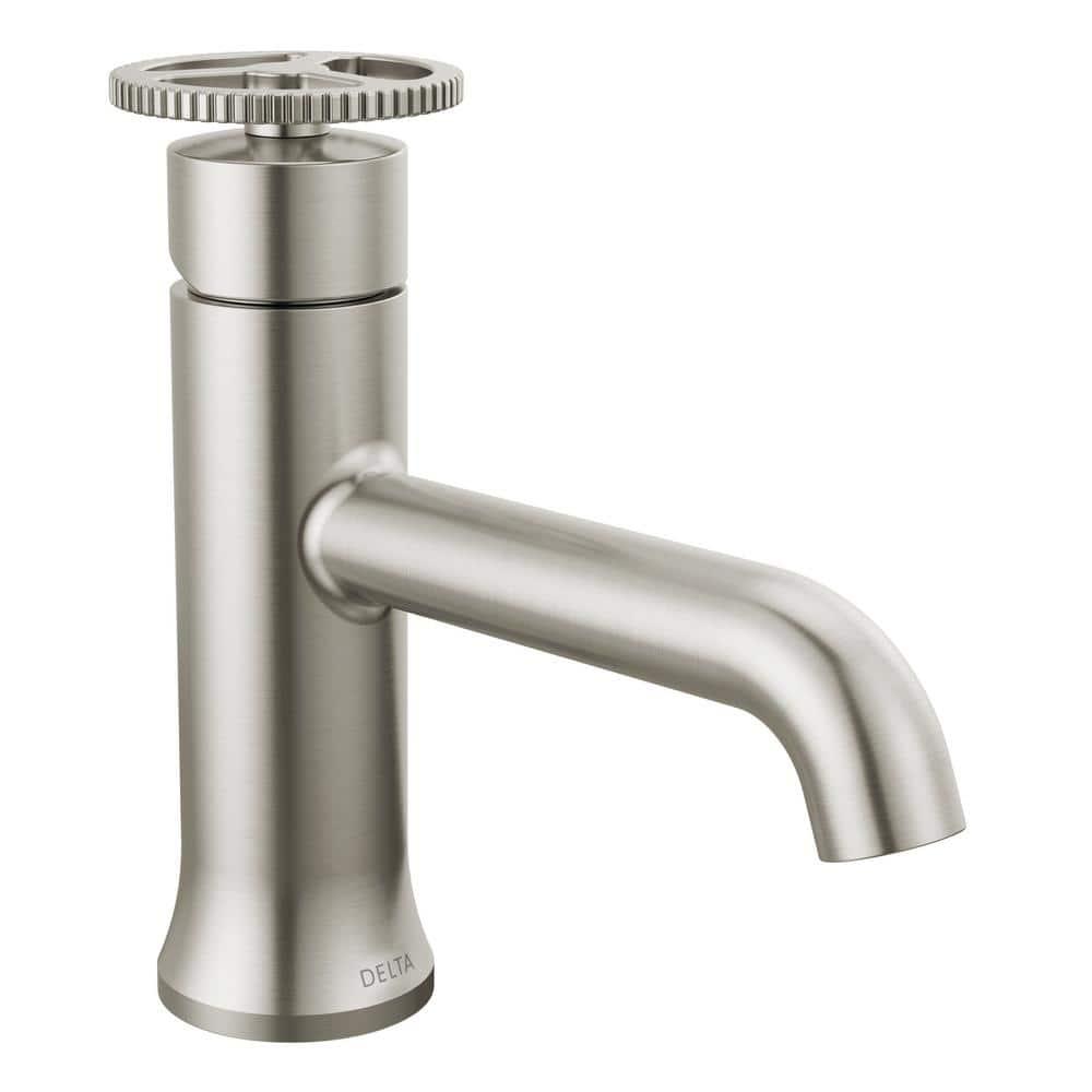 Trinsic Single Hole Bathroom Faucet with Wheel Handle, Single Handle Bathroom Sink Faucet