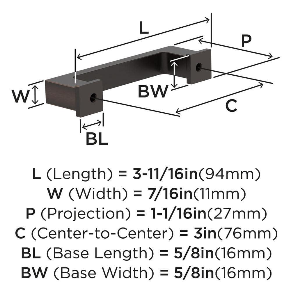 Bridgeport 3" Center Handle Pull Multipack