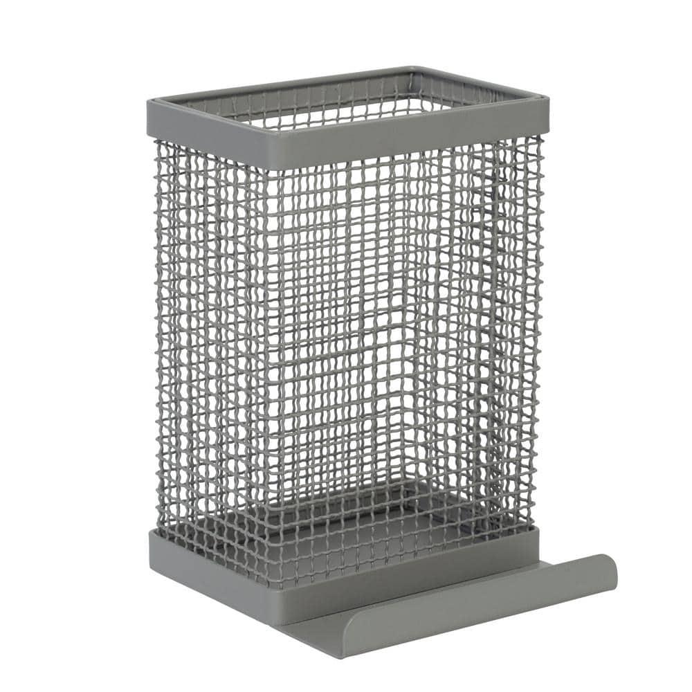 Kitchen Details Industrial Collection Tablet and Utensil Holder in Grey