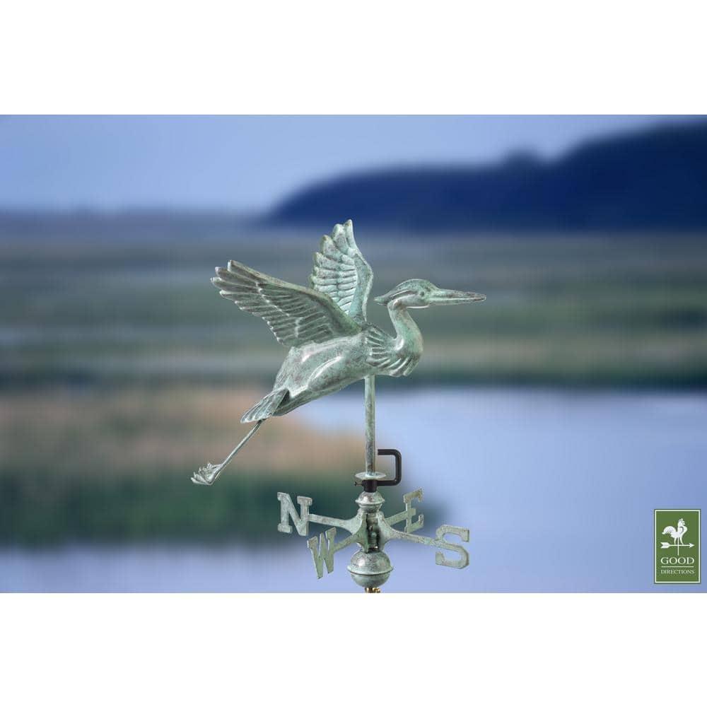 Good Directions Heron 26'' H Metal Animals Weathervane