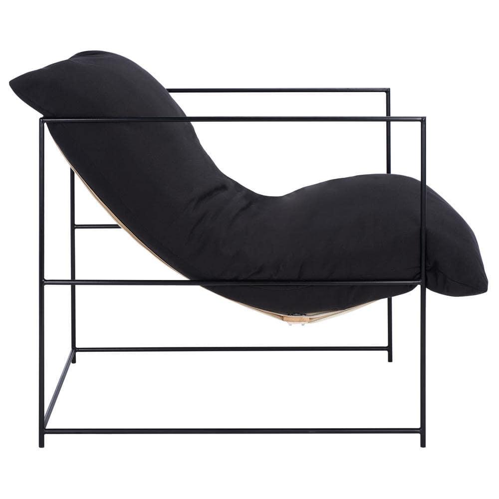 Portland Pillow Top Accent Chair - ACH4511 - Black/Black - Safavieh