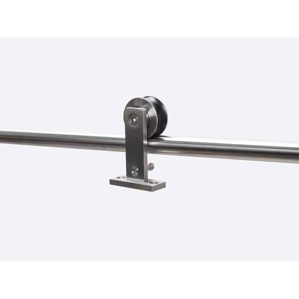 Sliding Rolling Barn Door Hardware Kit for Single Wood Doors with Fittings