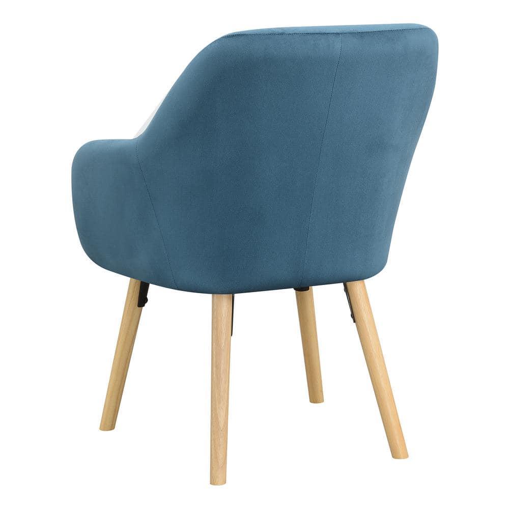 Convenience Concepts Take a Seat Charlotte Accent Chair, Blue Velvet