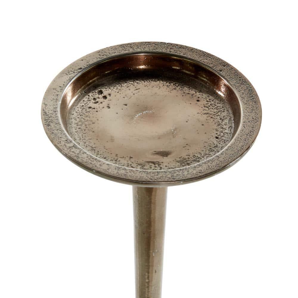 Set of 3 Metallic Aluminum Candle Holders - Olivia & May