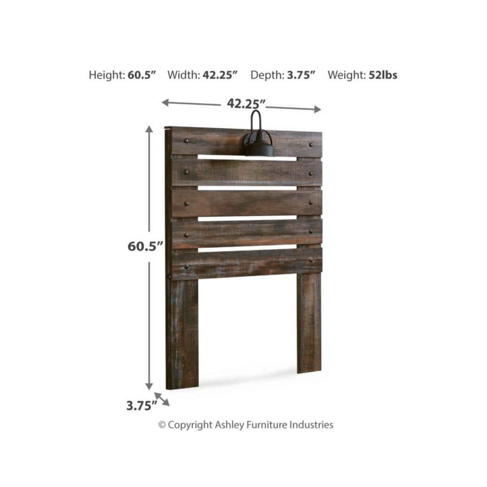 Signature Design by Ashley Casual Drystan Twin Panel Headboard  Multi