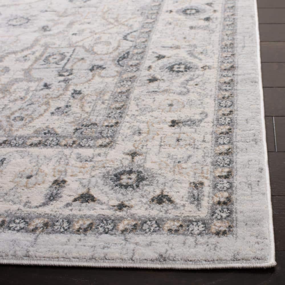 Isabella ISA936 Power Loomed Area Rug - Light Grey/Grey - 8'x10' - Safavieh