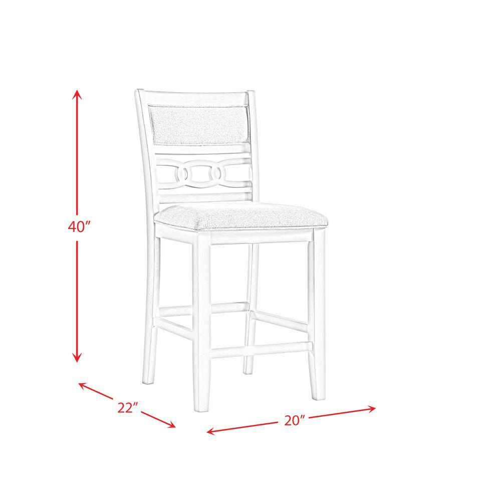 Set of 2 Taylor Counter Height Barstools Walnut - Picket House Furnishings: Upholstered, Armless