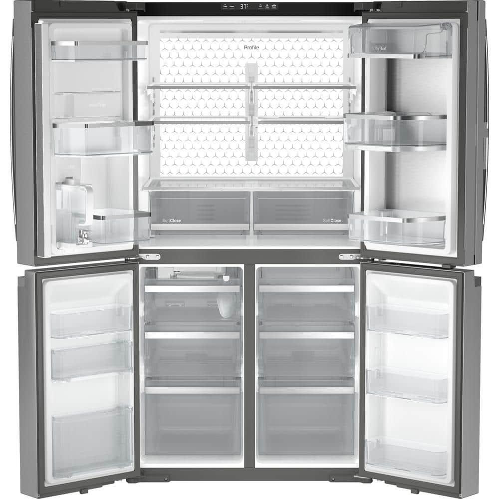 GE Profile™ Series Energy Star Smart 28 Cu. Ft. Fingerprint Resistant Quad-Door Refrigerator