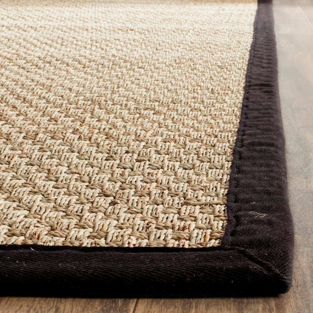 Natural Fiber NF114 Power Loomed Indoor Runner Rug - Natural/Black - 2'6"x8' - Safavieh.