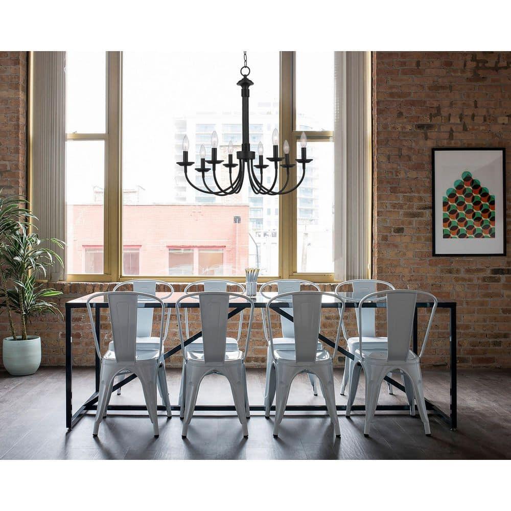 Trans Globe Lighting - Four Light Chandelier-Brushed Nickel Finish