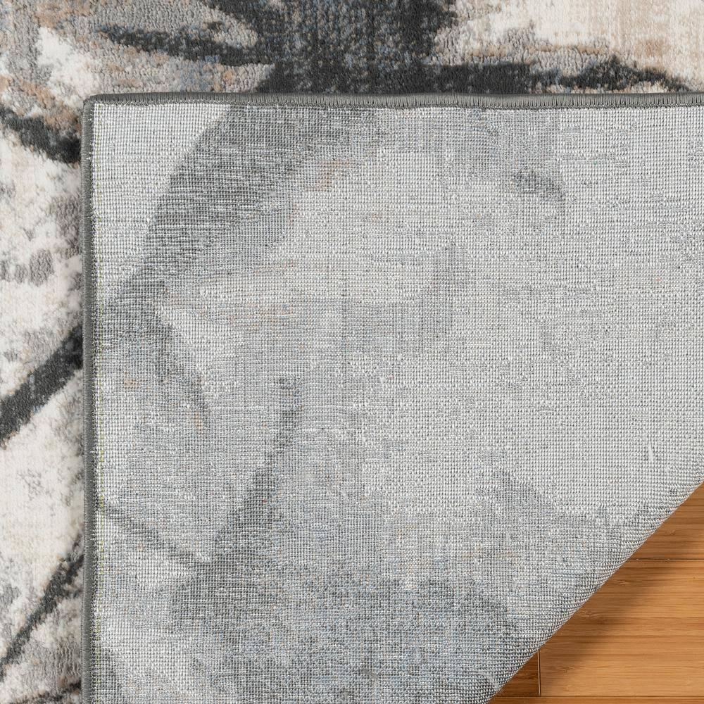 Gertmenian Quattro Scalia Modern Abstract Gray Polyester Polypropylene Indoor Area Rug, 5'3"x7'