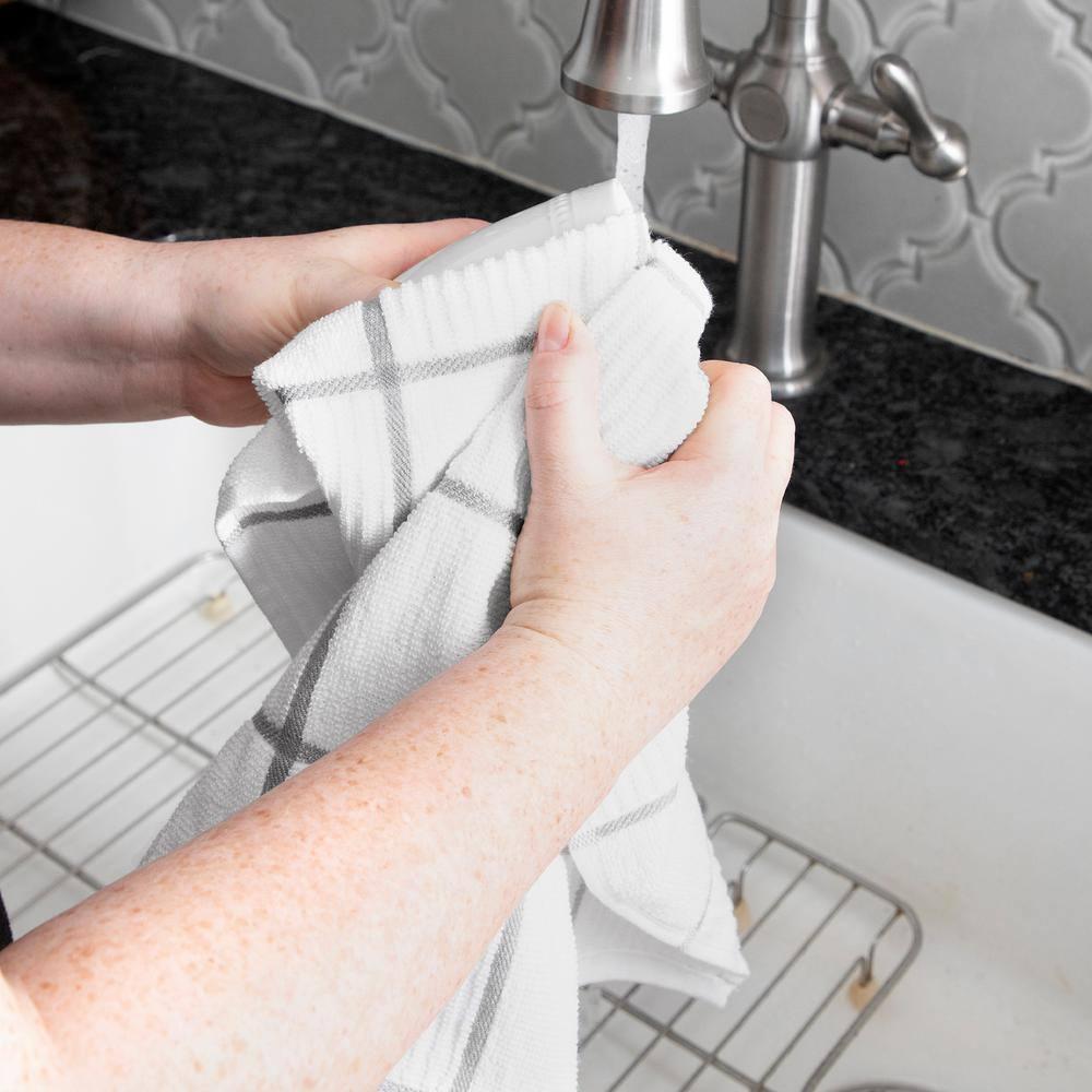 T-fal Solid and Check Dish Cloth