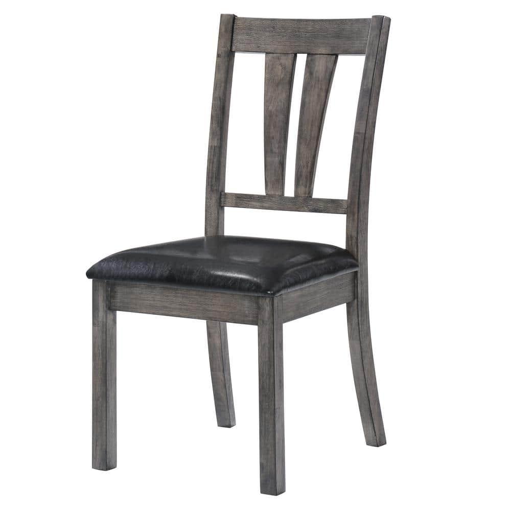Grayson Dining  with Padded Seats 6PC Set in Gray