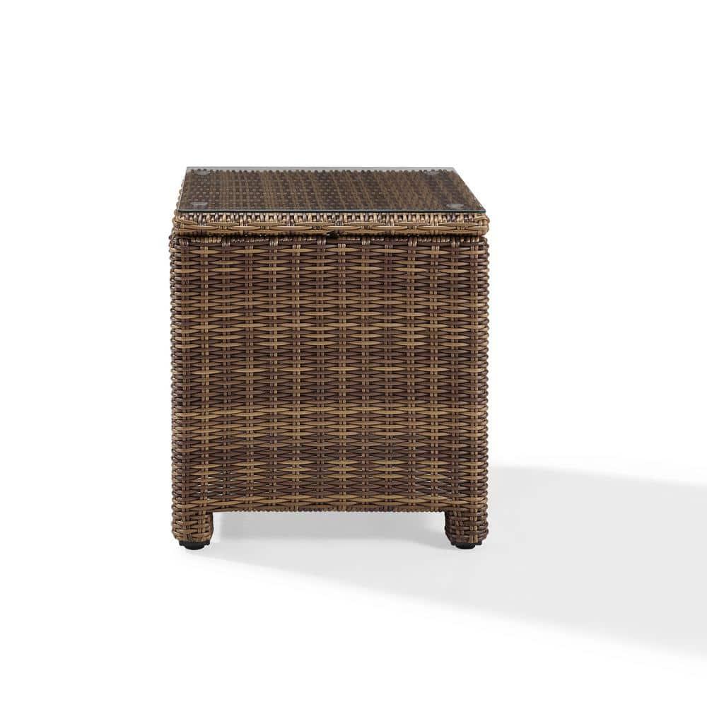 Bradenton Outdoor Wicker Rectangular Side Table - Crosley