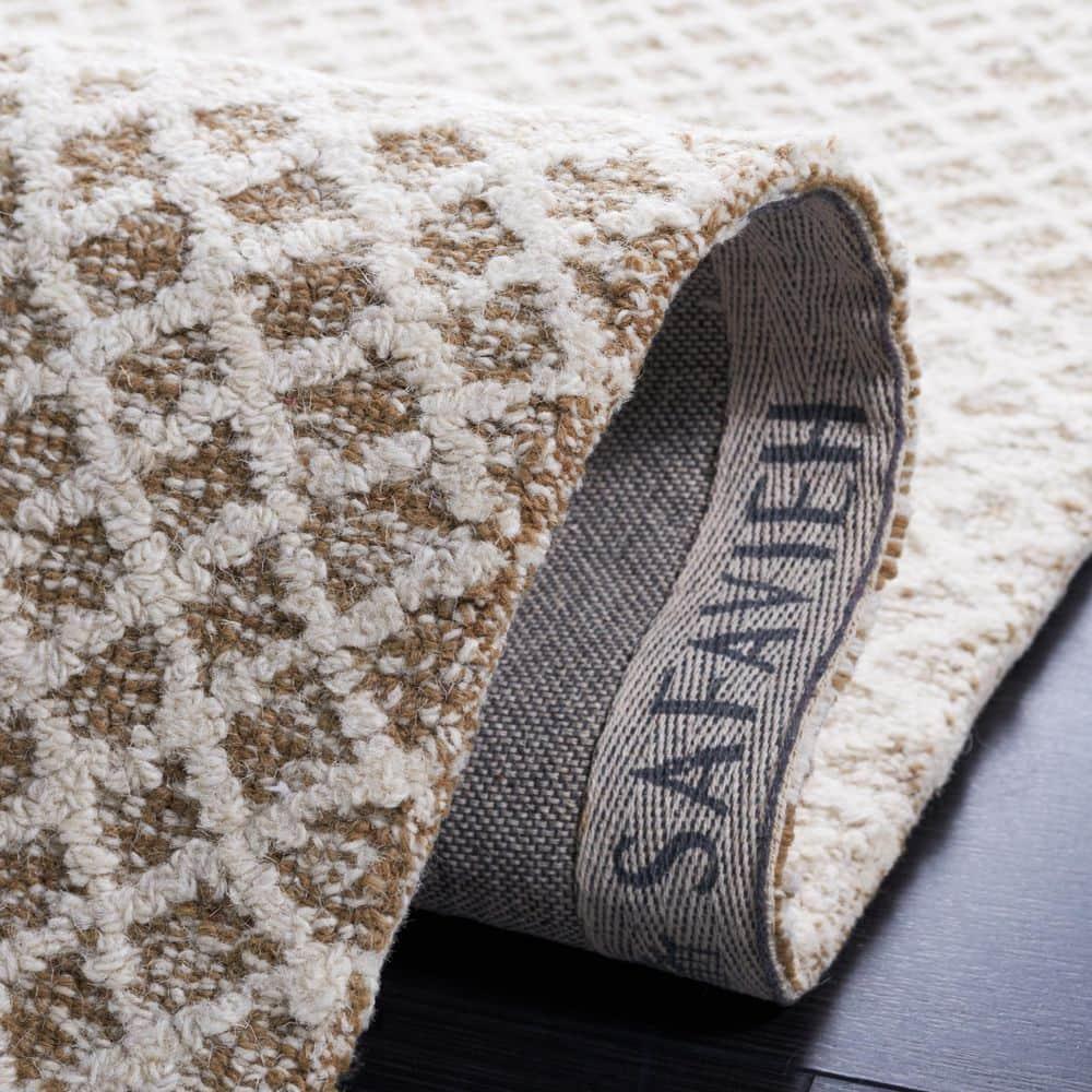 Micro-Loop MLP353 Hand Tufted Indoor Area Rug - Beige/Ivory - 5'x5' - Safavieh