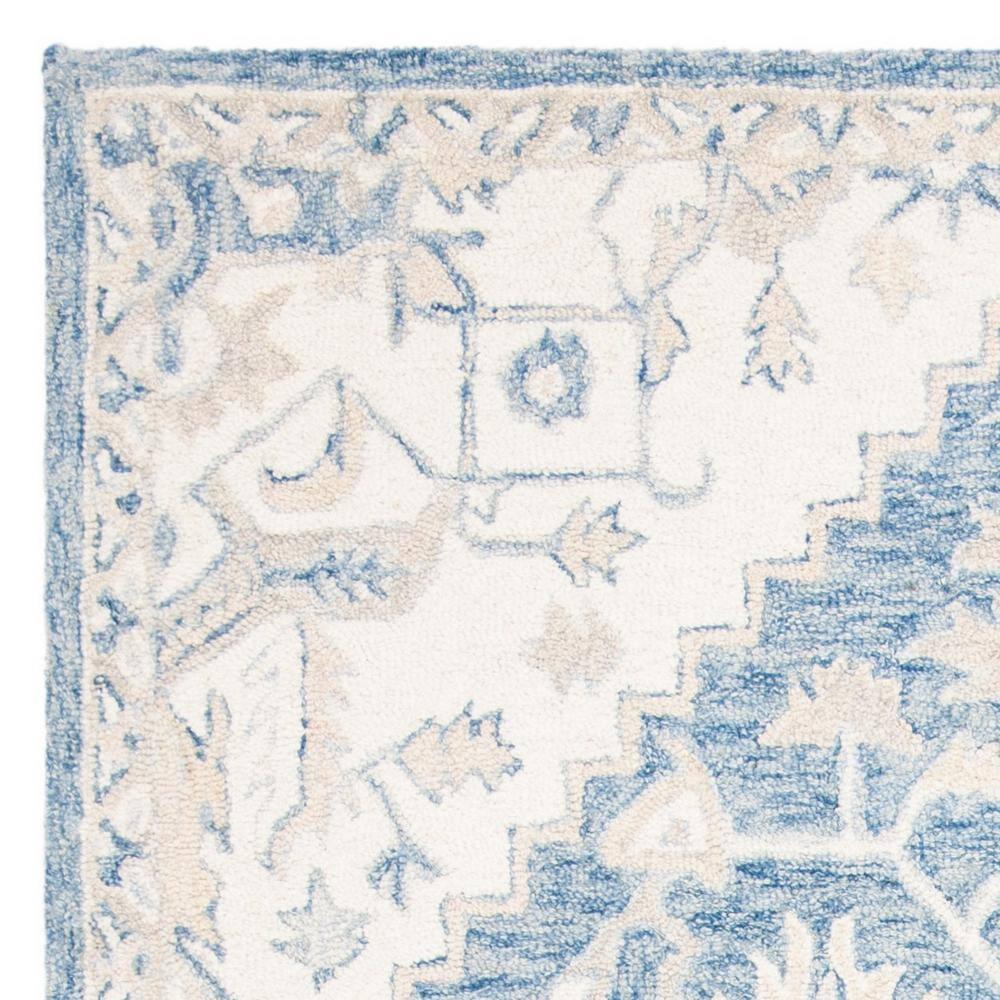 Micro-Loop MLP503 Hand Tufted Area Rug - Blue/Ivory - 5'x8' - Safavieh.