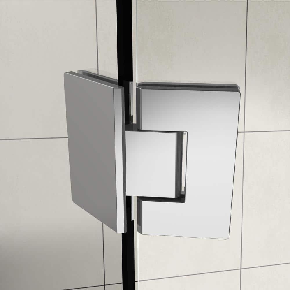 Aston SEN966EZ-CH-34-10 Merrick 34" x 72" Neo Angle Hinged Shower Enclosure