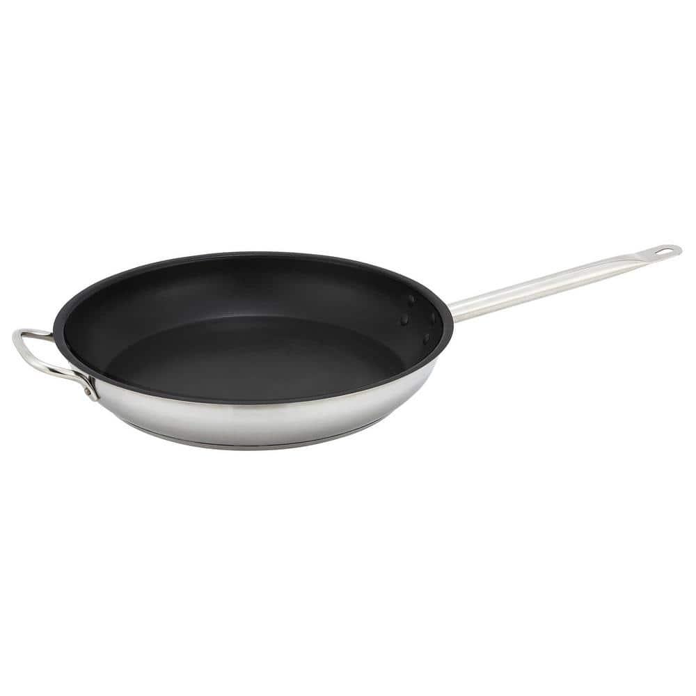 Winco Stainless Steel Non-Stick Frying Pan
