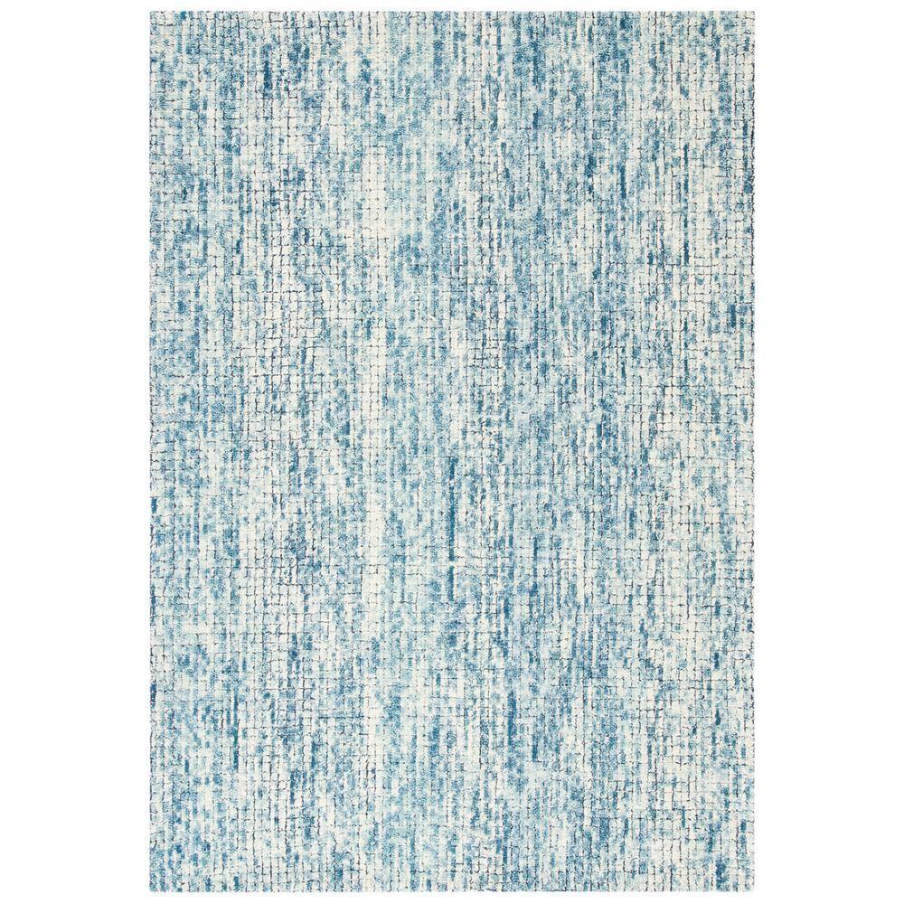 Abstract ABT473 Hand Tufted Area Rug - Ivory/Navy - 3'x5' - Safavieh .
