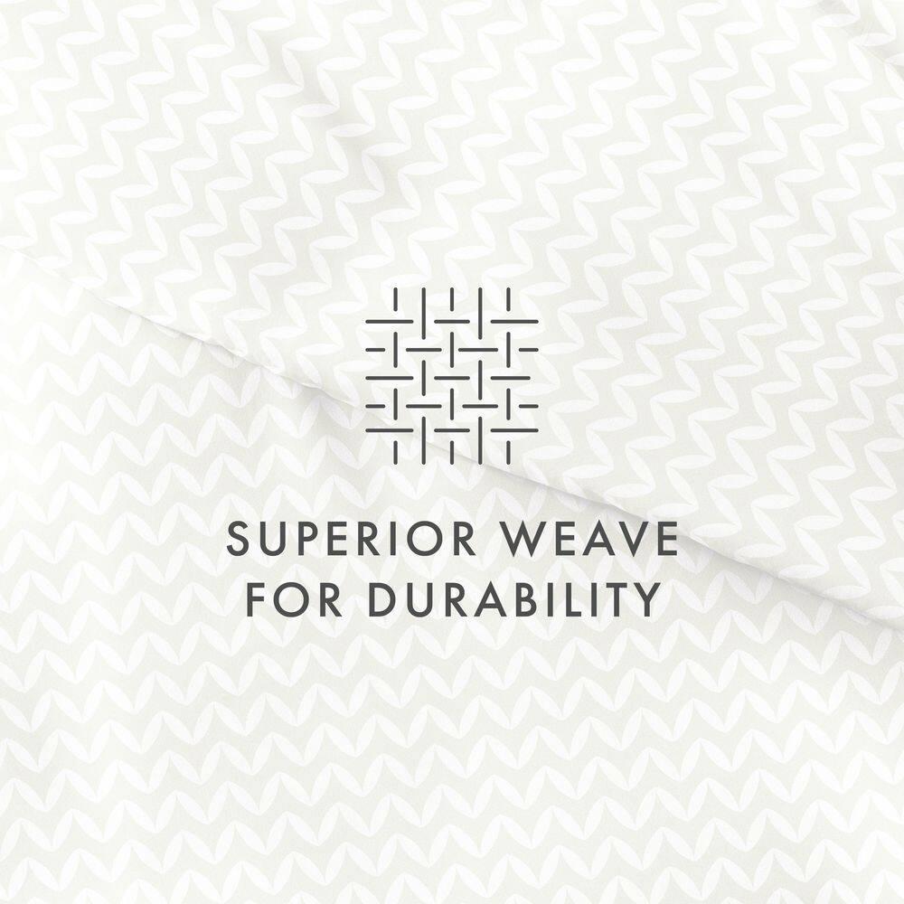 Simply Soft™ Puffed Chevron Pattern Duvet Cover Set