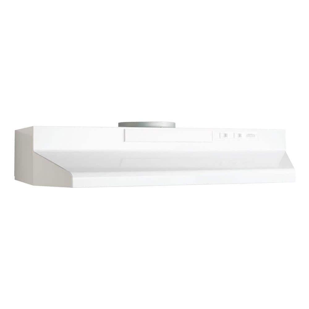 Broan NuTone 24" Steel 190 CFM Convertible Under Cabinet Range Hood with Mesh Filter