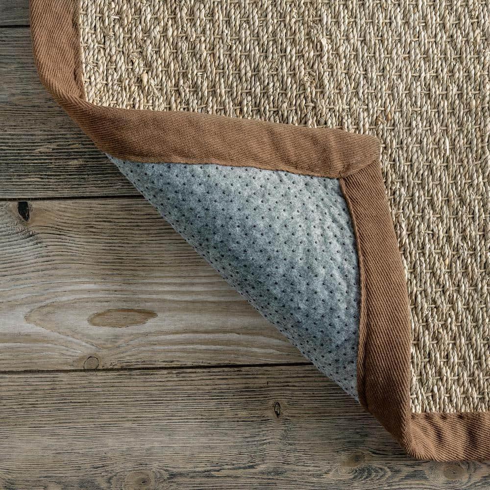 nuLOOM Elijah Seagrass with Border Area Rug