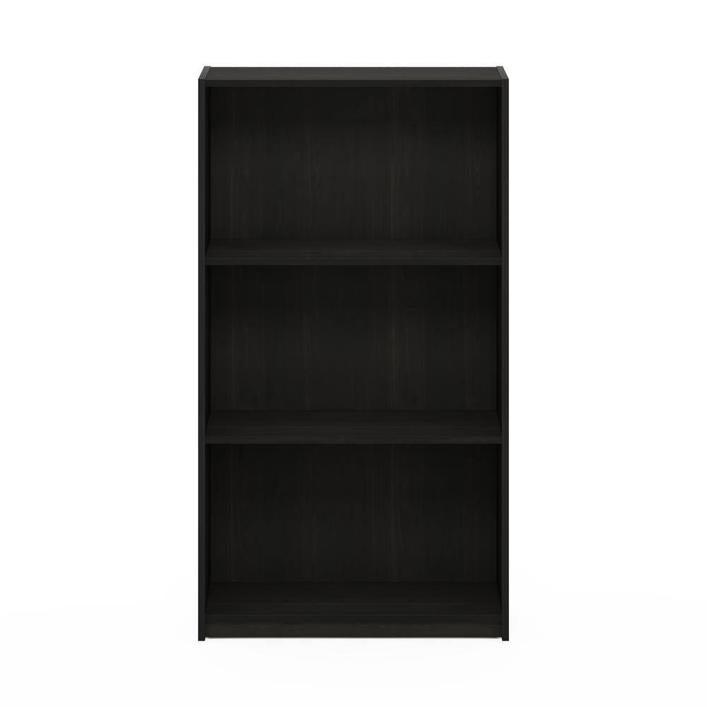 Furinno Easy Assembly 3 Cube Decorative Bookshelf Storage Display Cabinet 3-Tier Multi-functional Open Shelf,Espresso