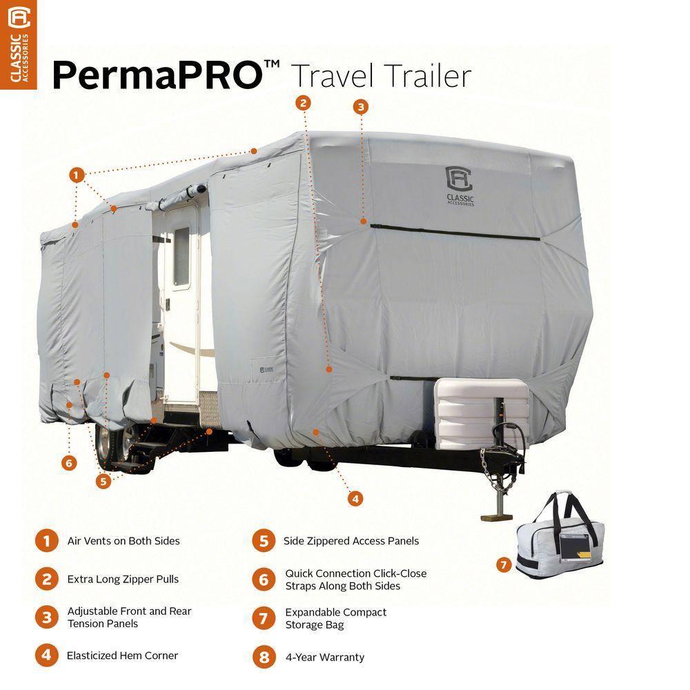 Classic Accessories 135151001 RV PermaPRO Travel Trailer Cover - 20 - 22 Ft.