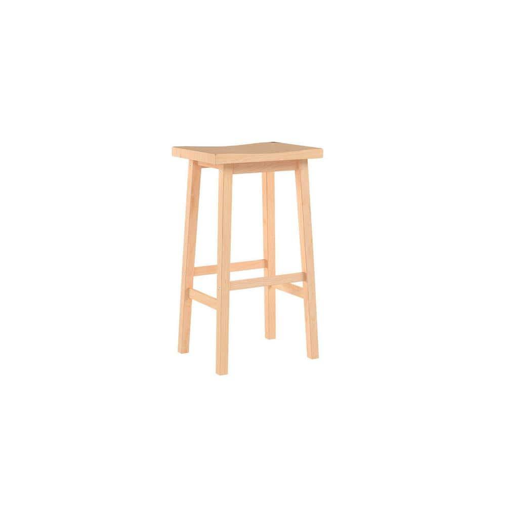 PJ Wood Solid Wood Accent Stool