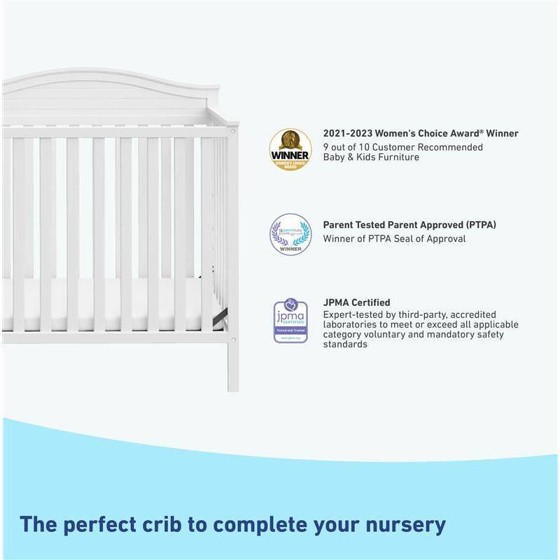 Graco Graco Stella 4-in-1 Mini Convertible Crib with Mattress