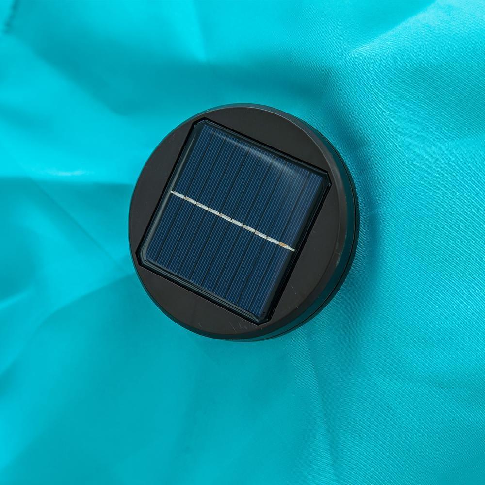 Demi Bonn Heavy Duty Market Patio Umbrella with Crank Handle and 8 Sturdy Ribs, Outdoor Table Umbrella, Yard Umbrella, Blue