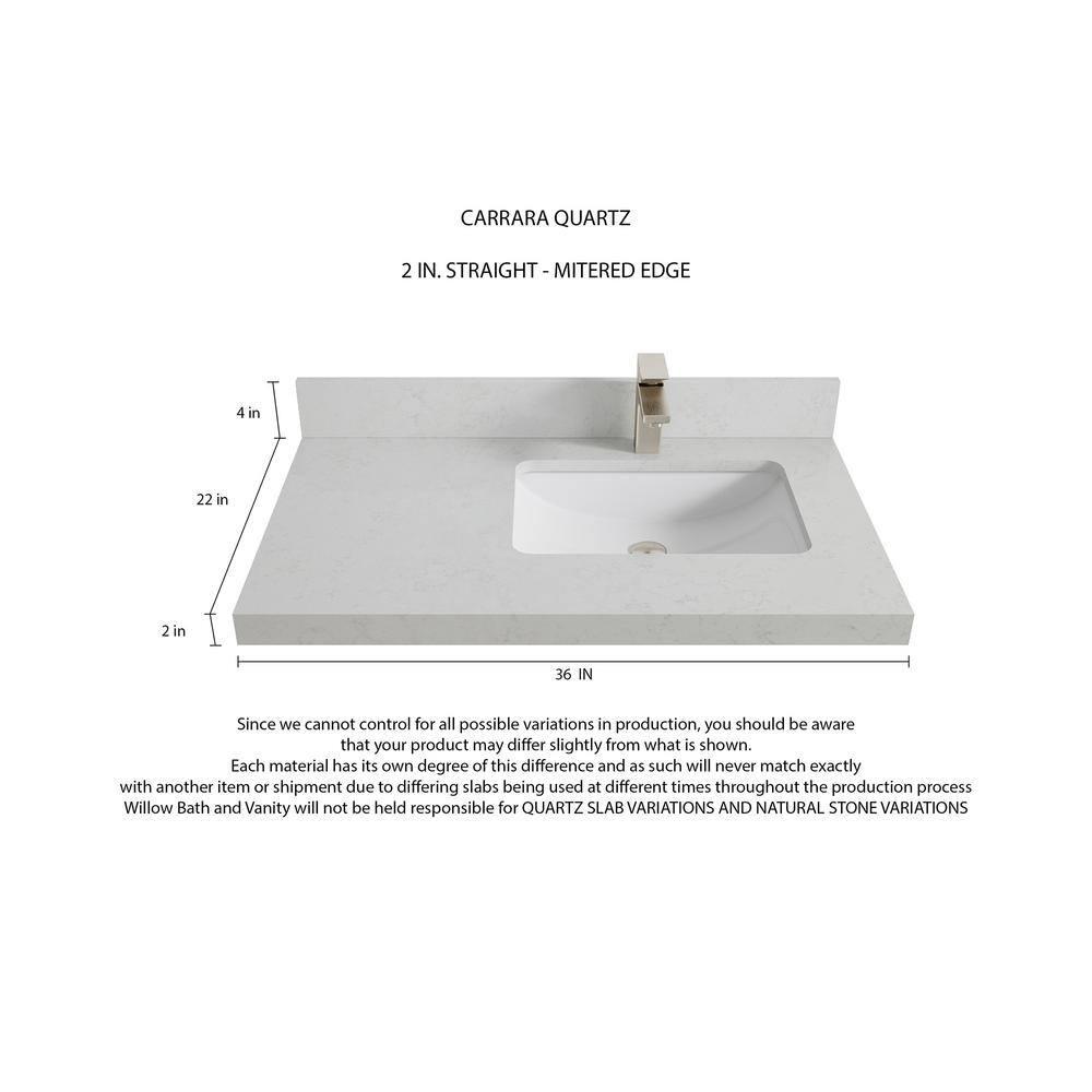 Aberdeen 36'' Single Bathroom Vanity with Top