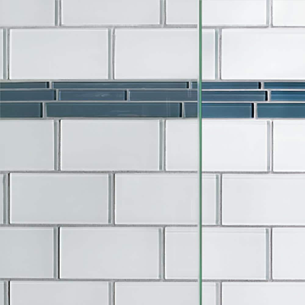 Deluxe 44" W x 68" H Frameless Shower Door
