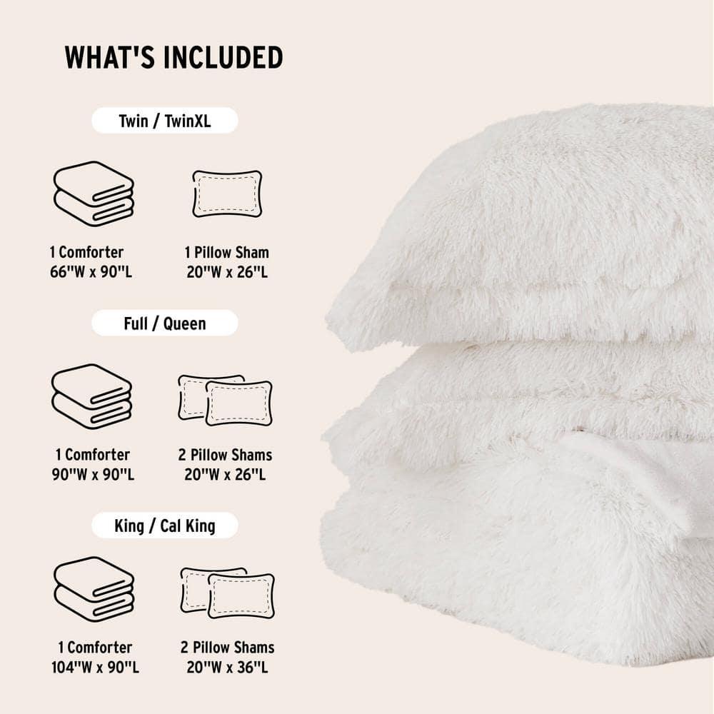 Intelligent Design Malea Shaggy Faux Fur Comforter Mini Set
