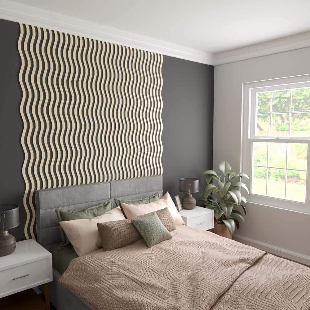 Yukon Adjustable Wood Decorative Slat Wall Panel Kit