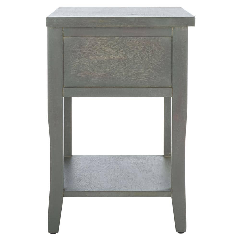 Coby Nightstand with Storage - Ash Grey - Safavieh.