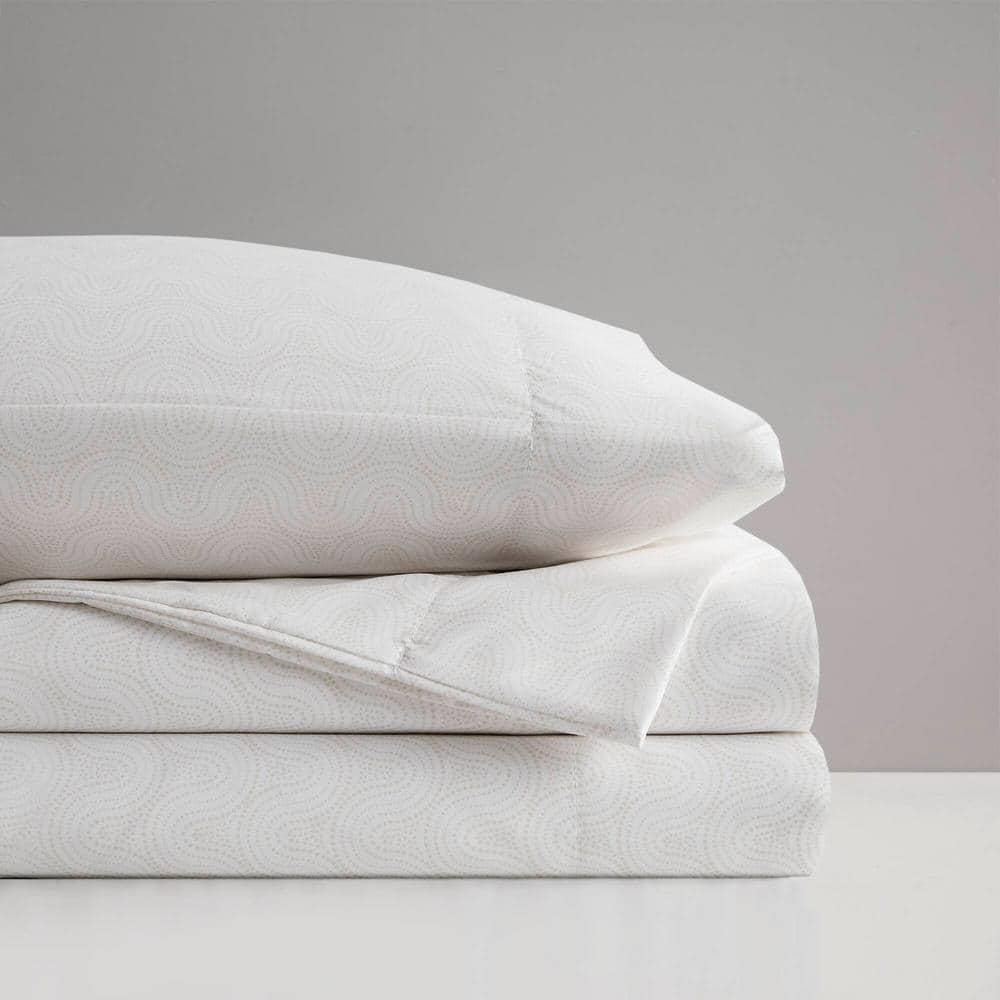 Intelligent Design Queen Print Microfiber All Season Soft Wrinkle Free Sheet Set Beige: Machine Washable, Elastic Fitted Sheet, OEKO-TEX Certified