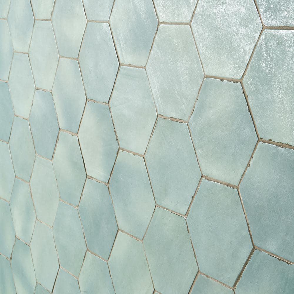Bond Tile Palo Alto Hex 6" Hexagon Handmade Look Porcelain Floor and Wall Tile (5.38 Sq. Ft. / Case)