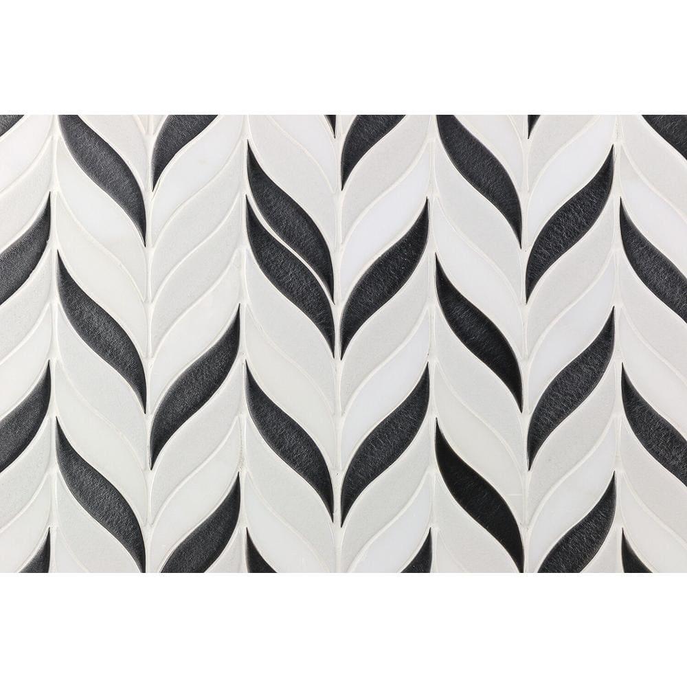 Divine Sprig 2" x 3" Ceramic Mosaic Wall Tile (0.86 Sq. Ft. / Sheet)