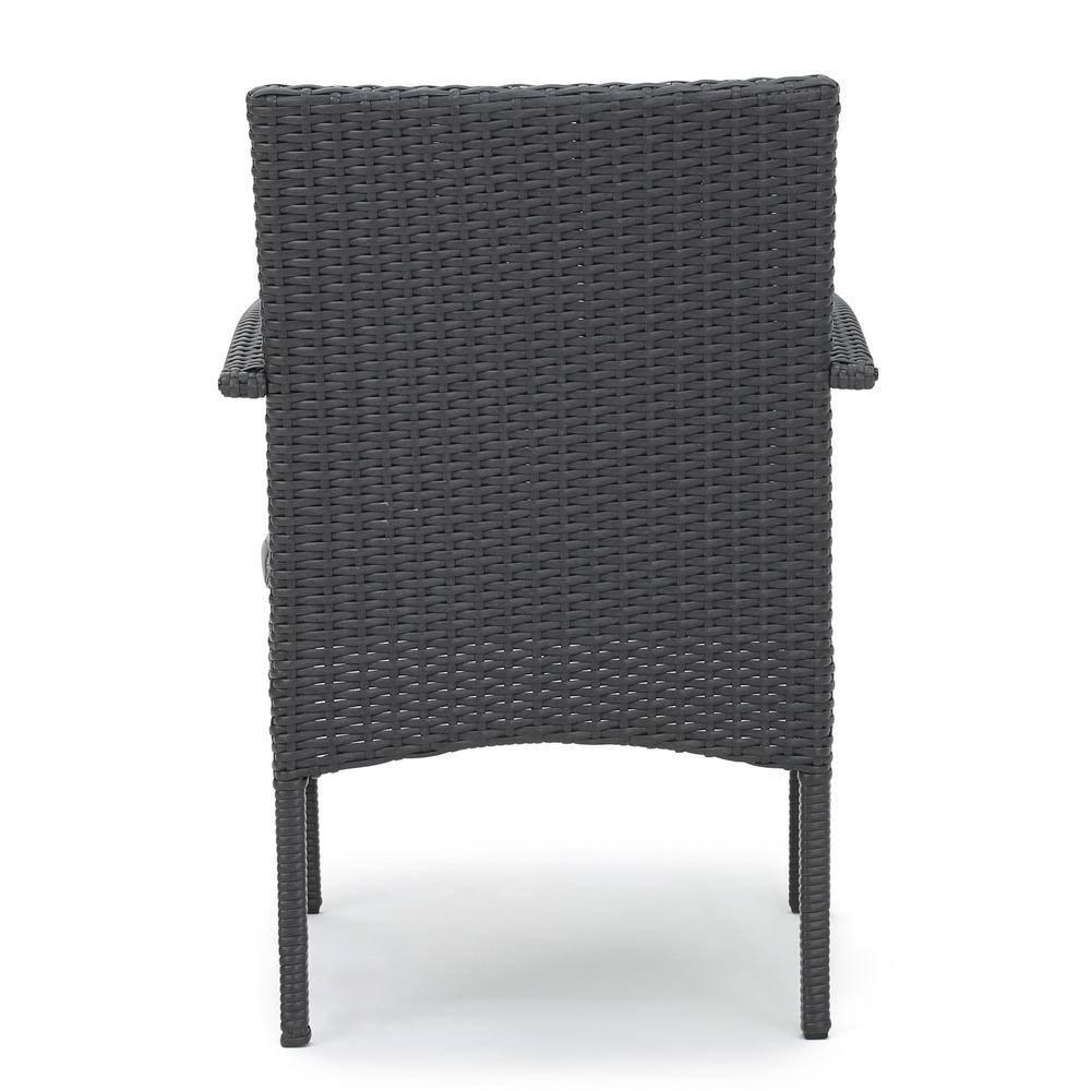 Noble House Palermo 6 Piece Aluminum Patio Dining Set in Gray