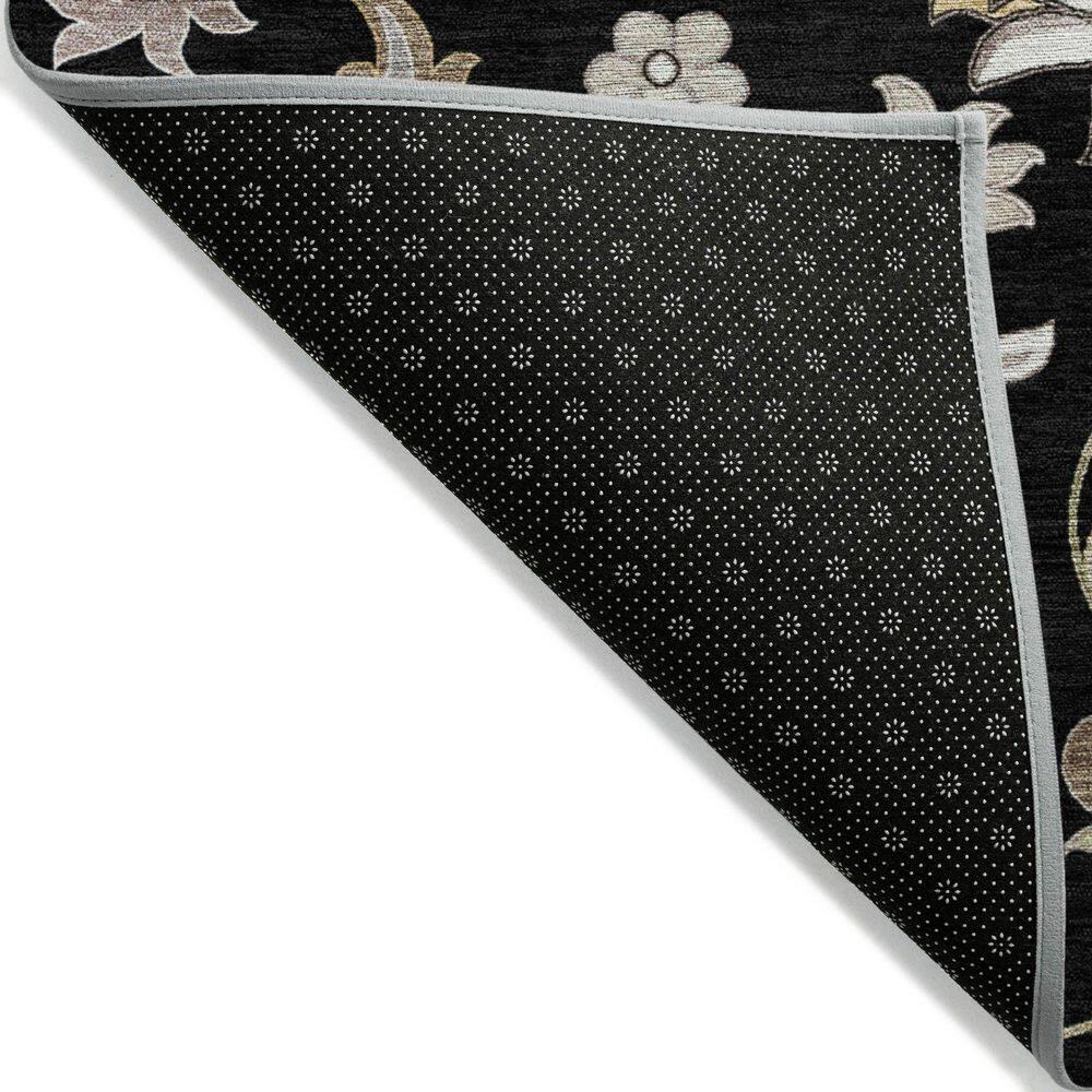 Addison Rugs Chantille Indoor/Outdoor Transitional Geometric, Abstract Black Washable Rectangle Rug, 2'6" x 3'10"