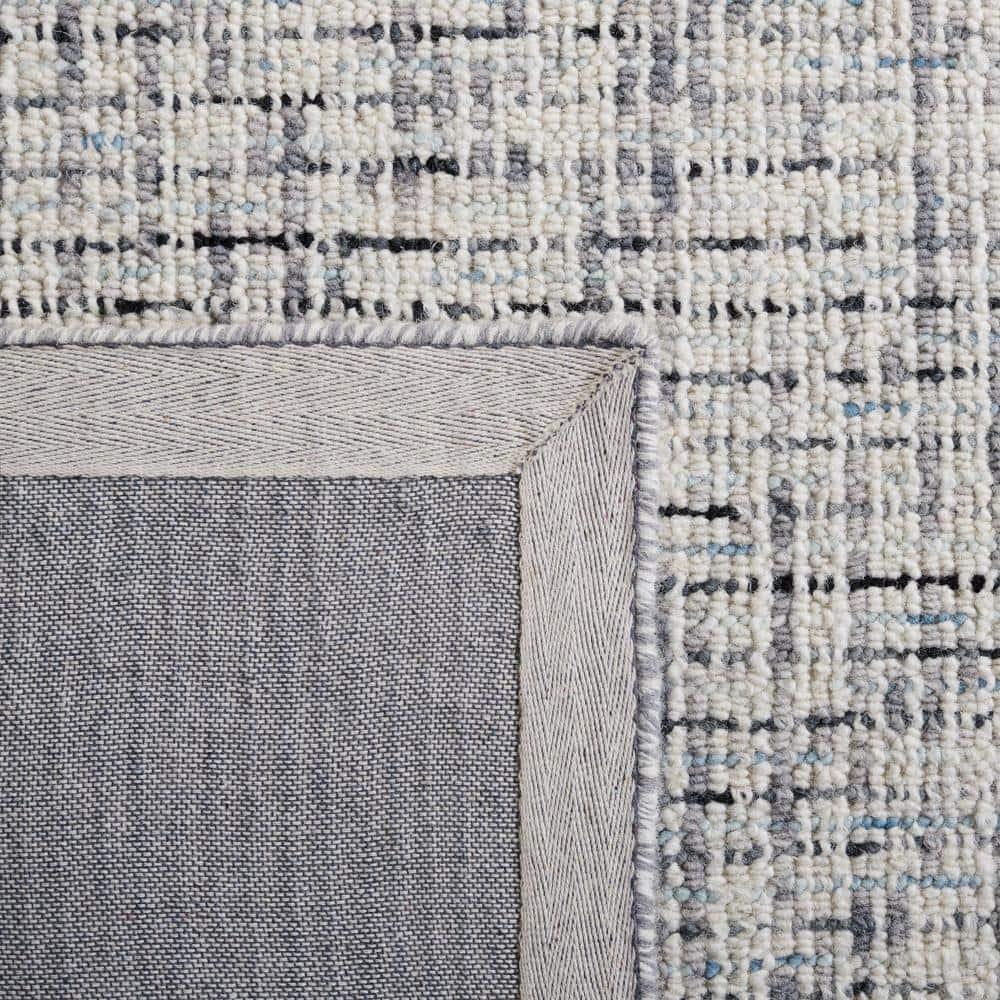 Abstract ABT468 Handmade Indoor Area Rug - Gray/Ivory - 10'x14' - Safavieh