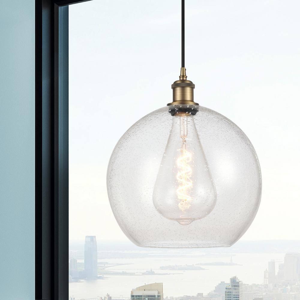 Innovations Lighting Athens 1 - Light Pendant in  Brushed Brass