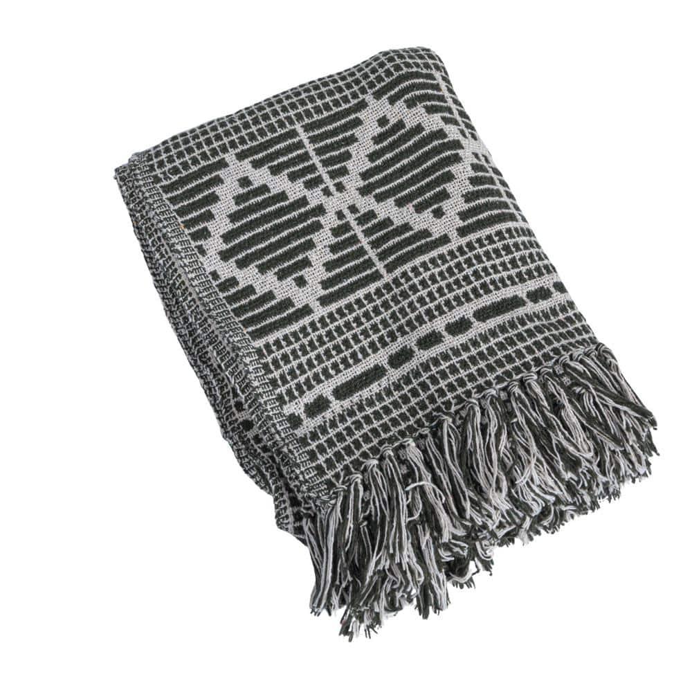 Bloomingville Hand Woven Throw Blanket