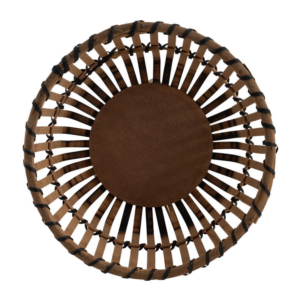 Set of 3 26"/22"/19" Bamboo Footed Planters Natural - Sagebrook Home