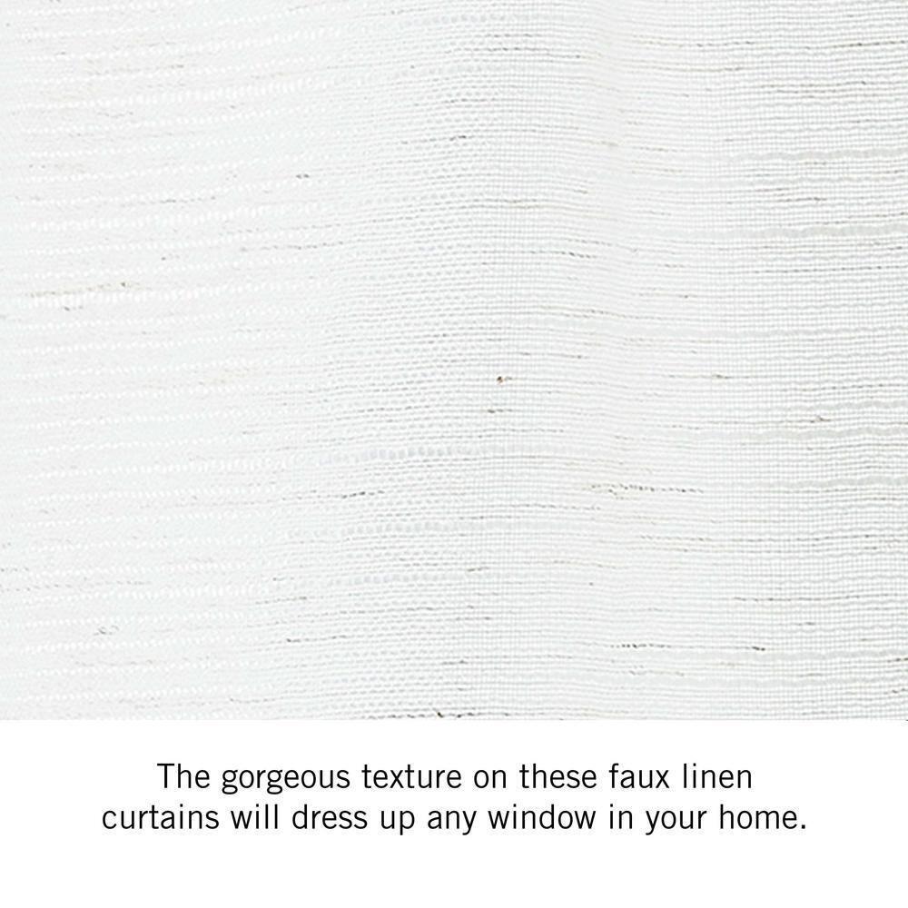 Nautica Nautica Synthetic Solid Color Sheer Rod Pocket Curtain Panels